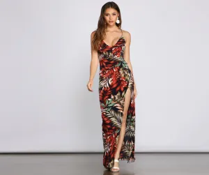 Off To The Charming Tropics Maxi Dress