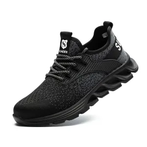 Ortho Reinforced Safety Steel Toe Boots - Black
