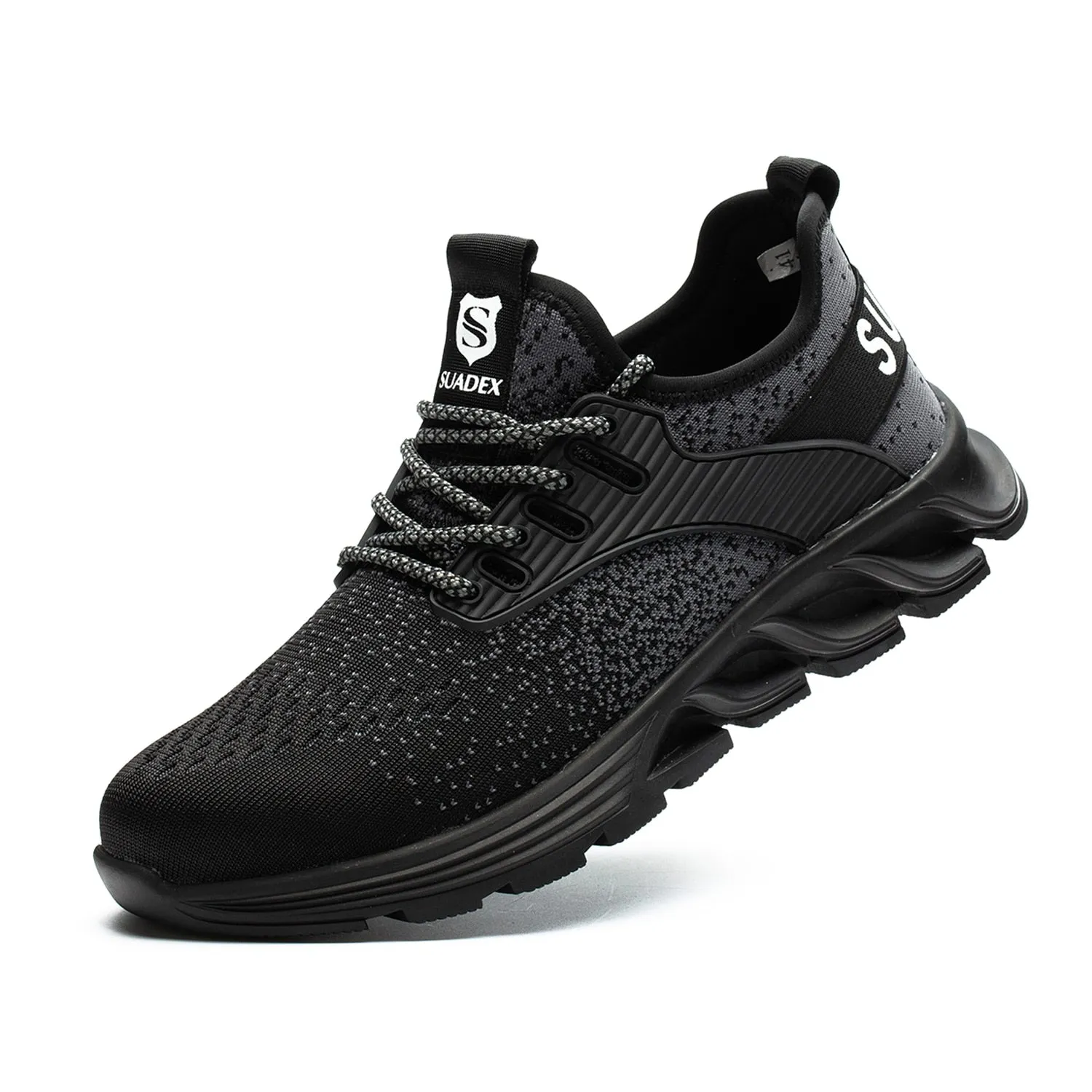 Ortho Reinforced Safety Steel Toe Boots - Black