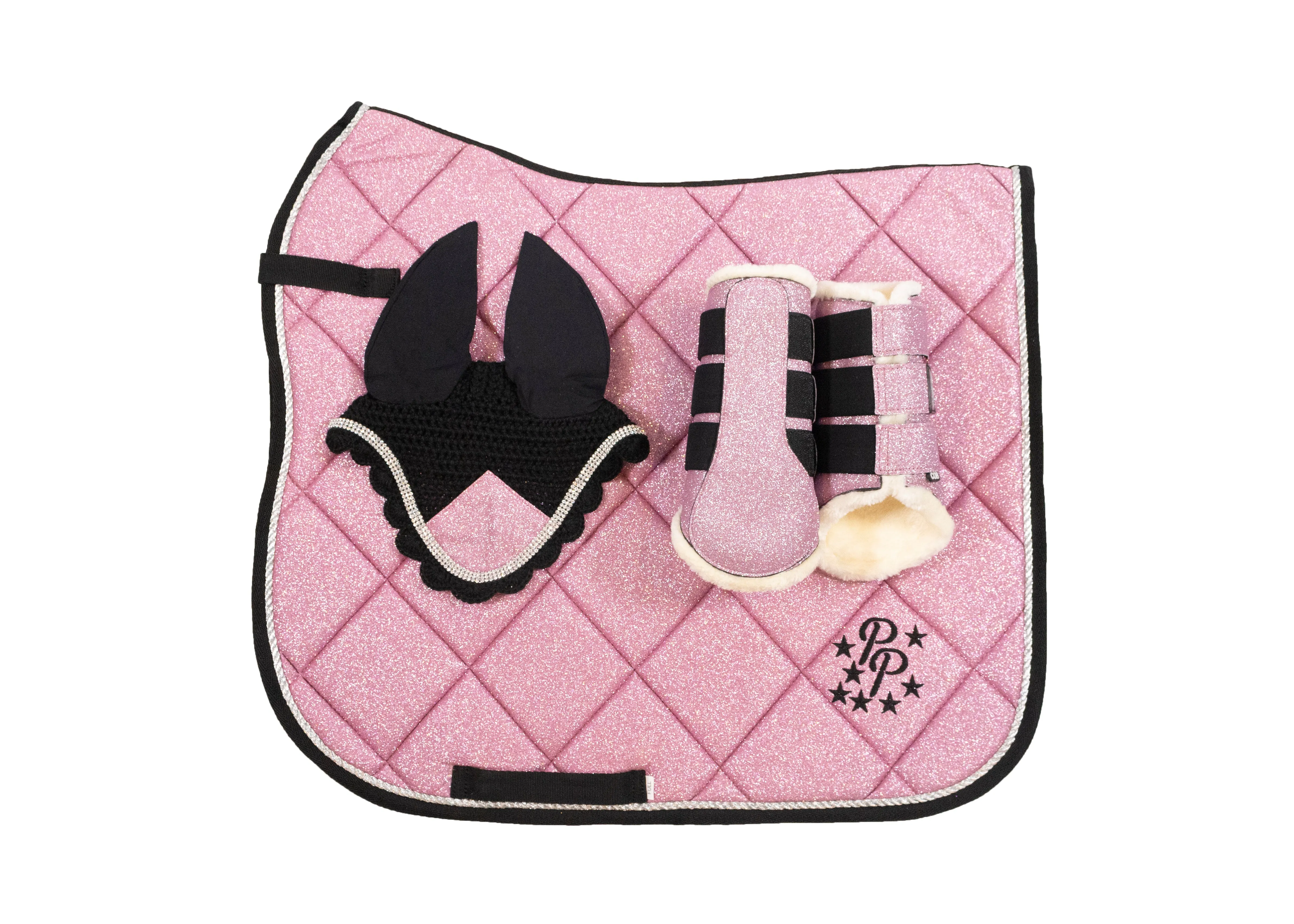 Pink Glitter Dressage Set