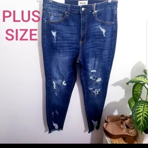 Plus Size distressed skinny Jeans
