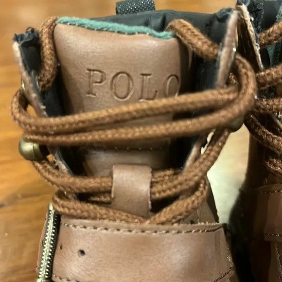 Polo Ralph Lauren Colbey Boots Tan new Preschool Toddlers size 5 boys girls