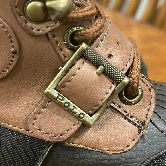 Polo Ralph Lauren Colbey Boots Tan new Preschool Toddlers size 5 boys girls