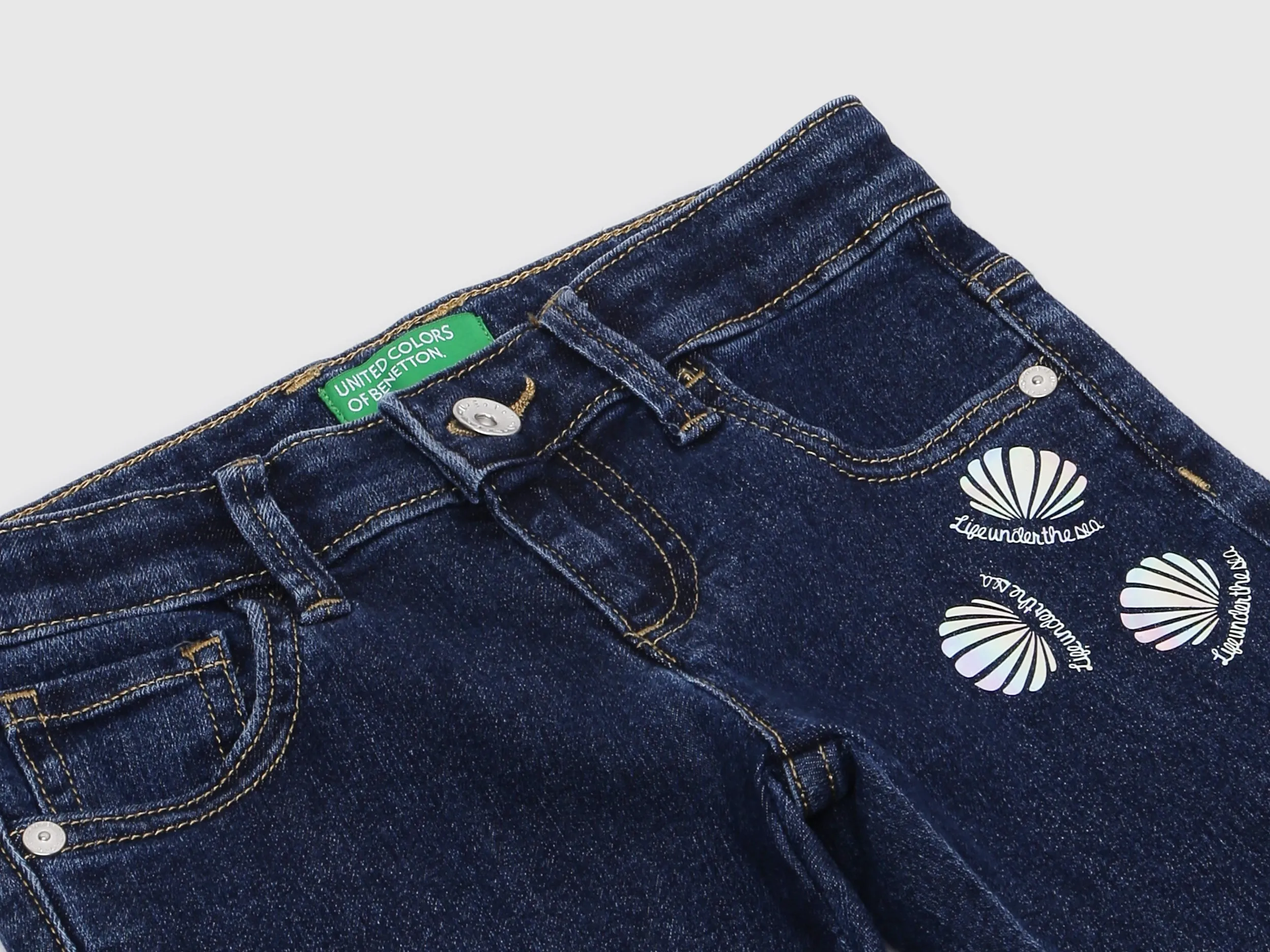 Printed Heavy Fade Slim-Fit Jeans