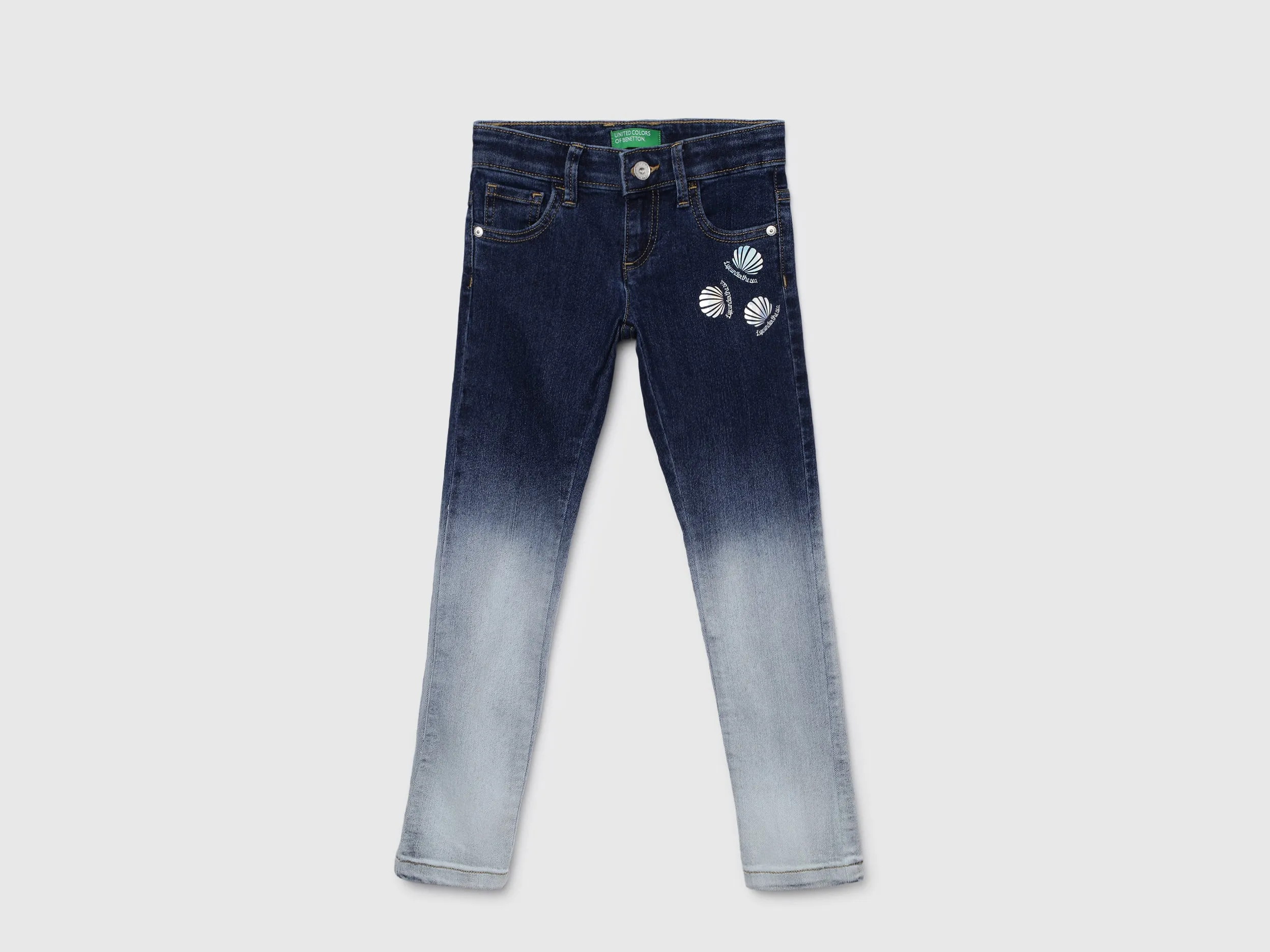 Printed Heavy Fade Slim-Fit Jeans