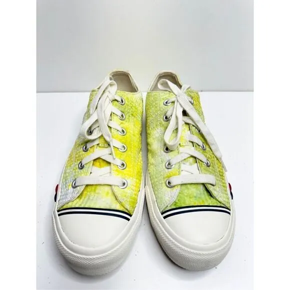 Pro Keds Sneakers Mens Size 9US Green Yellow Athletic Lace Up Low Top Shoes