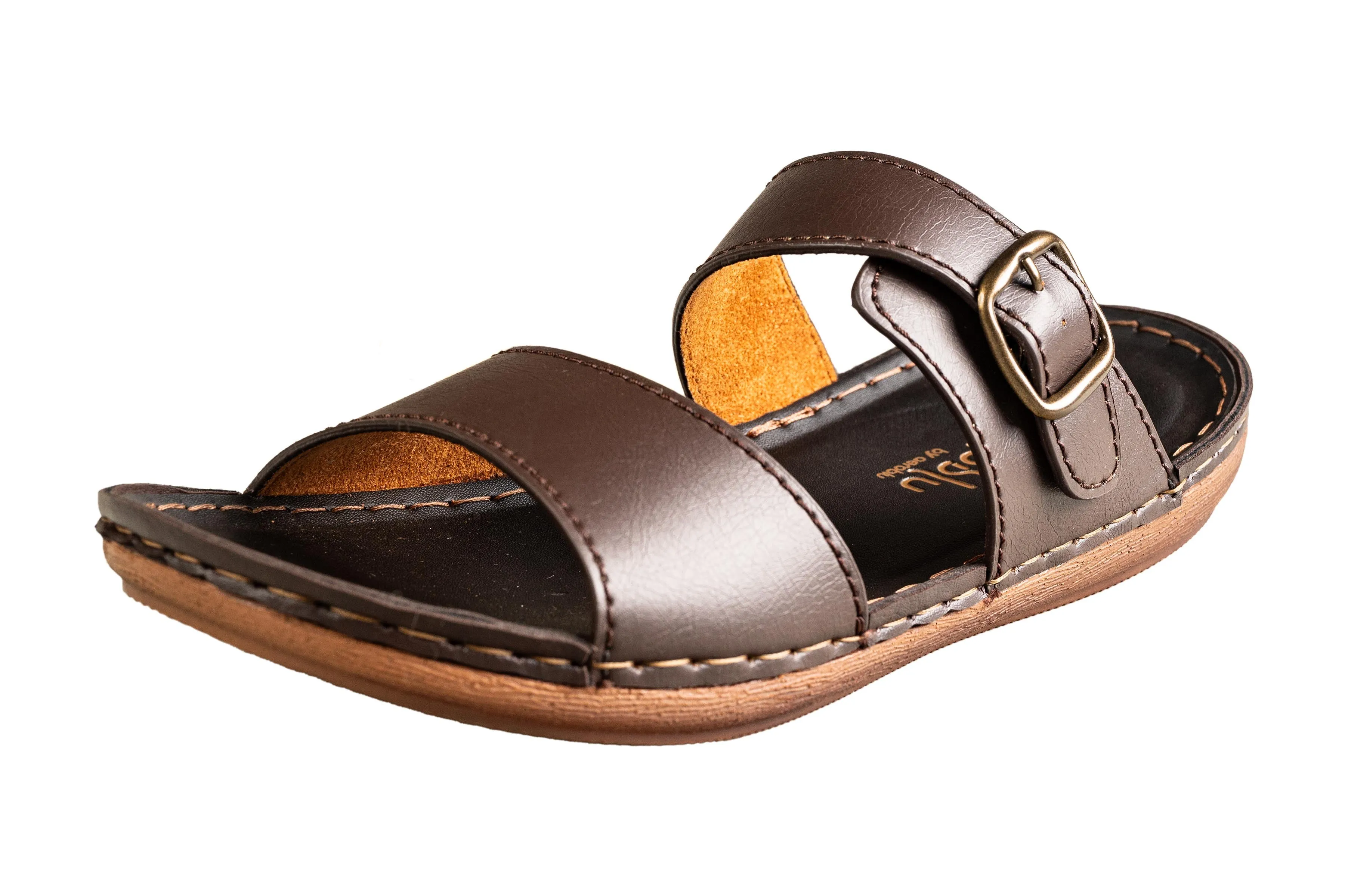 Puntoblu Gents Brown Chappal PU