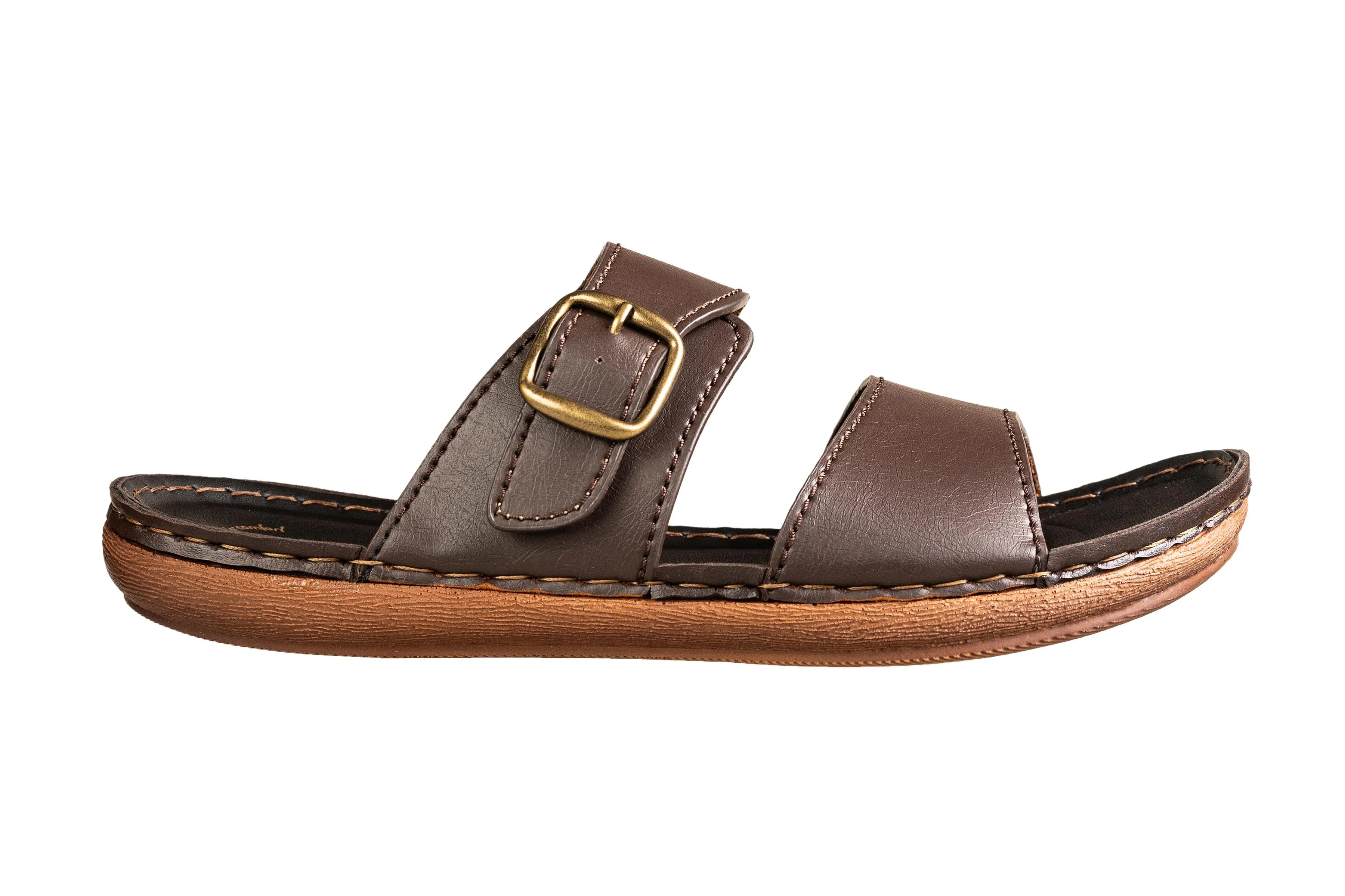 Puntoblu Gents Brown Chappal PU