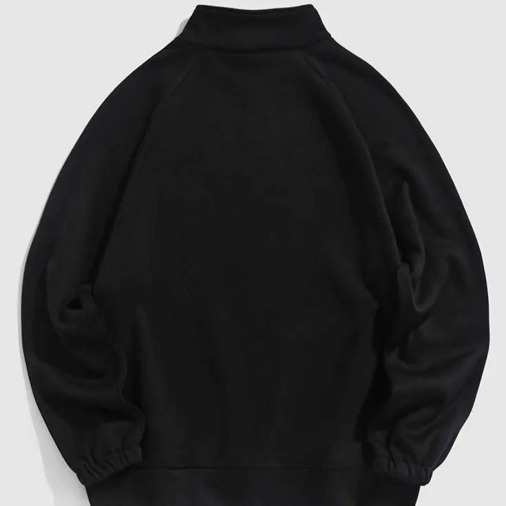 "BROOKLYN" Sweat-shirt Hoodie Col Camionneur Zipé Brodé - URB1™
