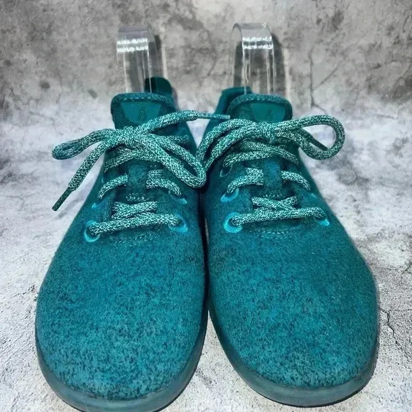 R2-6-4. ALLBIRDS RUNNING SHOES SNEAKERS MERINO WOOL TUKE TEAL BLUE WOMEN’S 7