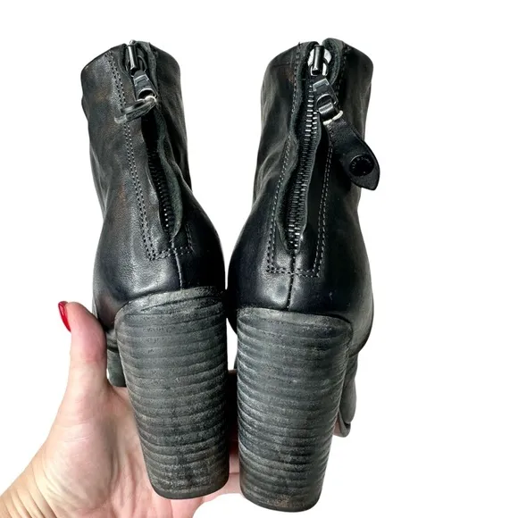 Rag &amp; Bone Newbury Leather Boots Black SZ 38, US 8