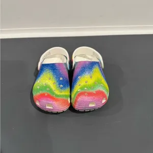 Rainbow Colorful Crocs Kids Clogs C9