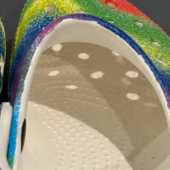Rainbow Colorful Crocs Kids Clogs C9