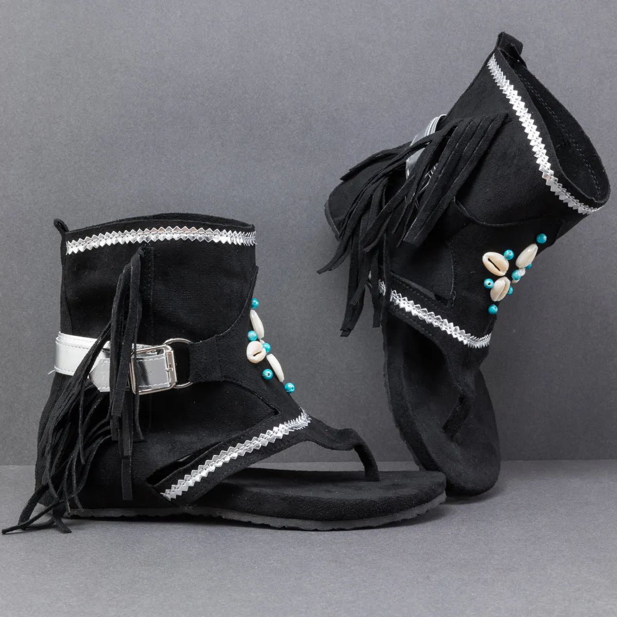 Rhinestone Tassel Gladiator Sandal