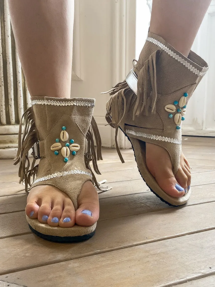 Rhinestone Tassel Gladiator Sandal
