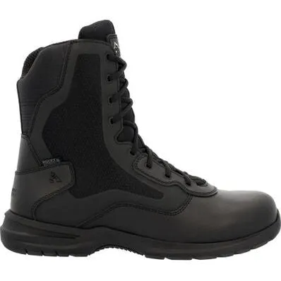 Rocky Men's Cadet 8" Side Zip Public Service Duty Boot -Black- RKD0102