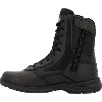 Rocky Men's Cadet 8" Side Zip Public Service Duty Boot -Black- RKD0102