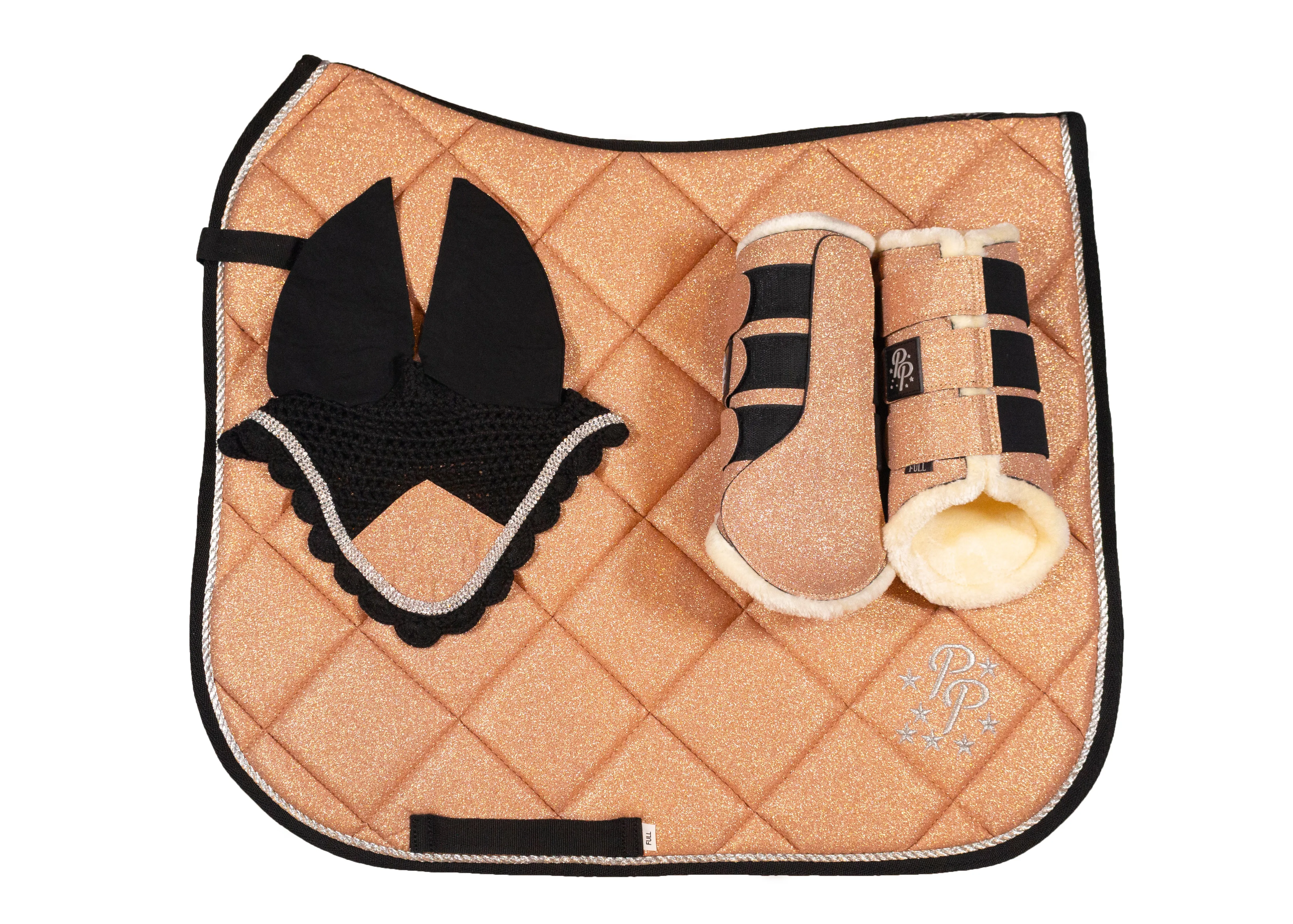 Rose Gold Glitter Dressage Set