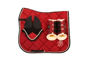 Ruby Red Glitter Dressage Set