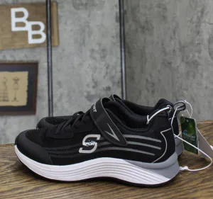 S Sport by Skechers Kids Boys Pull On Strap Athletic Sneakers Shoes Black 3