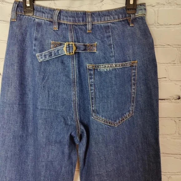 Sandrine Rose X Free People The Fred Destroyed Jean In Faded Blue Size 27