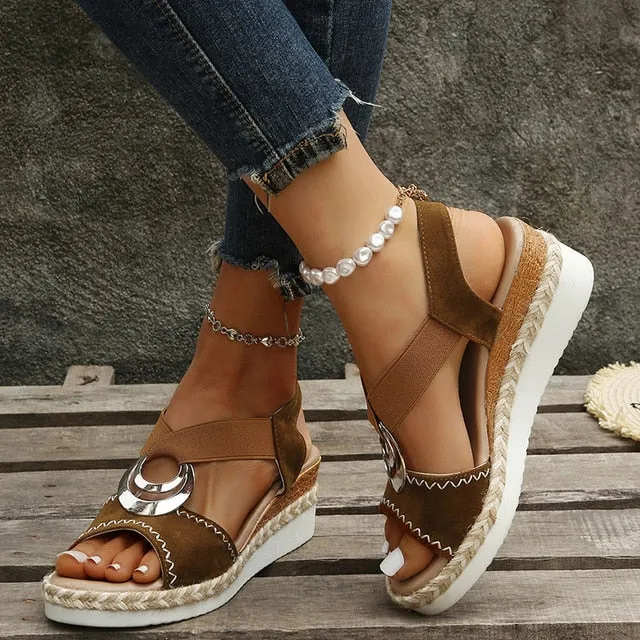 SANNE - Orthopädische Keilsandalen