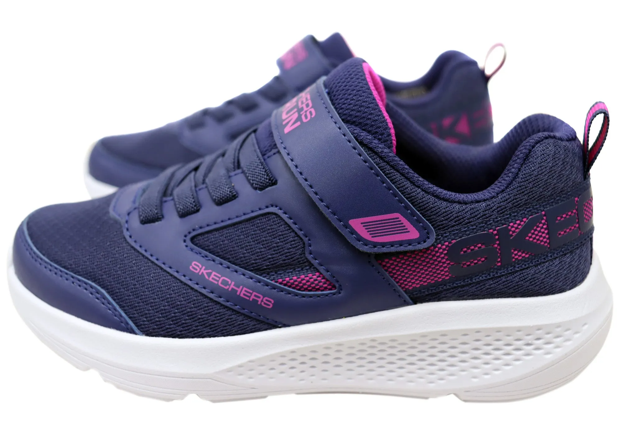 Skechers Kids GOrun Elevate Sporty Spectacular Adjustable Strap Shoes