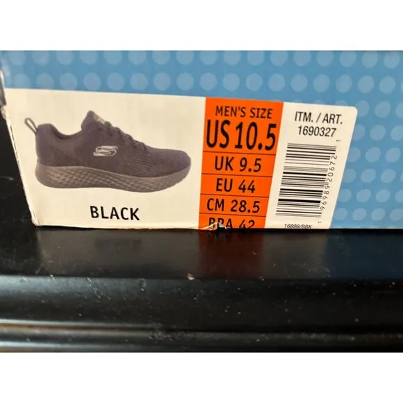 Skechers Mens Go Walk Max-54601 Athletic Sneakers Black