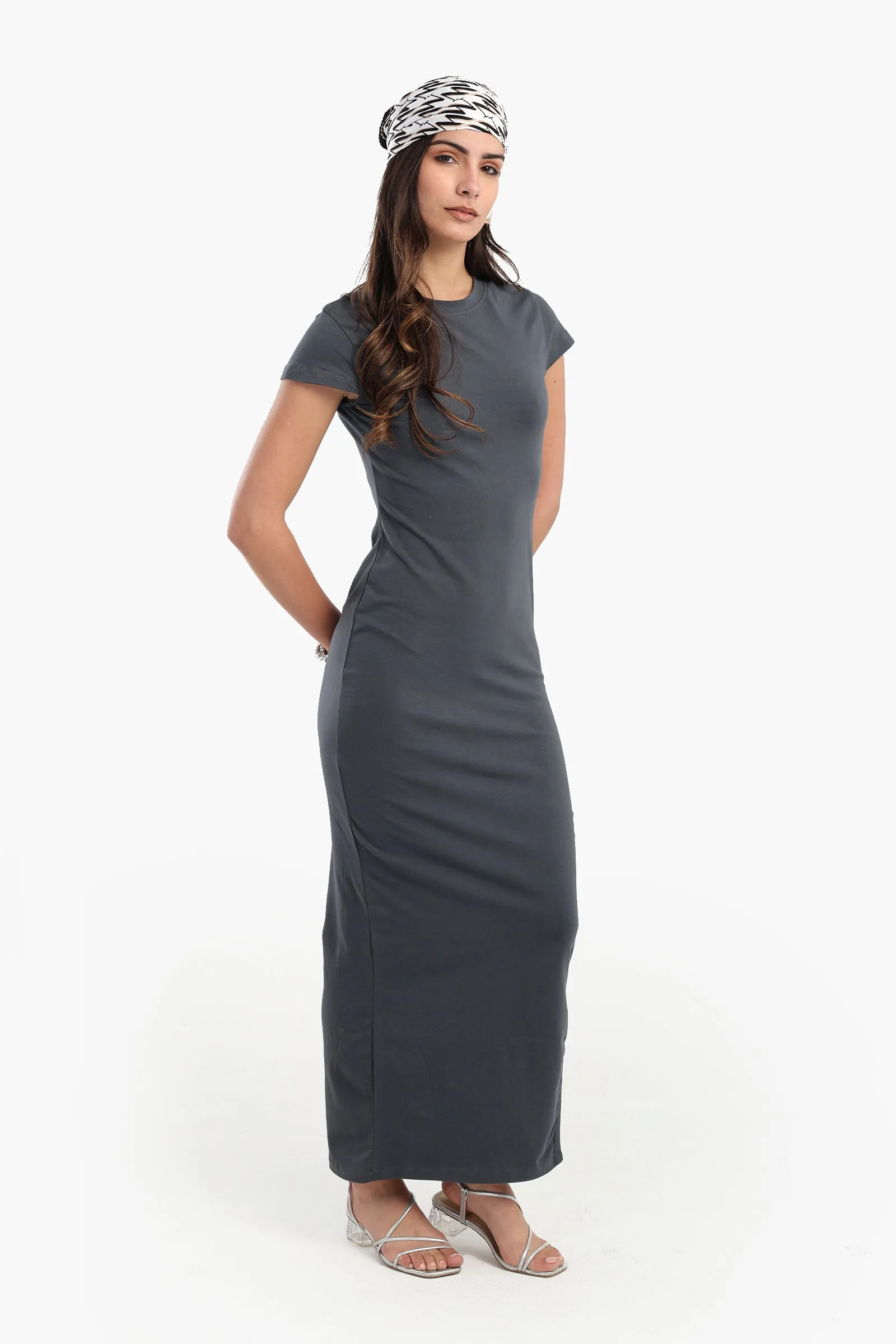 Slim-Fit Maxi Dress With Slit
