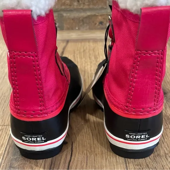 Sorel Yoot Pac Nylon Children's Waterproof Boots Bright Rose Size 9 New In Box