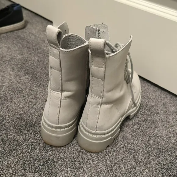 Steve Madden suede combat boots