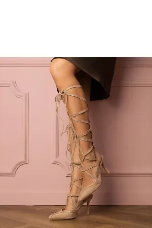 Stylish ecological leather sandals