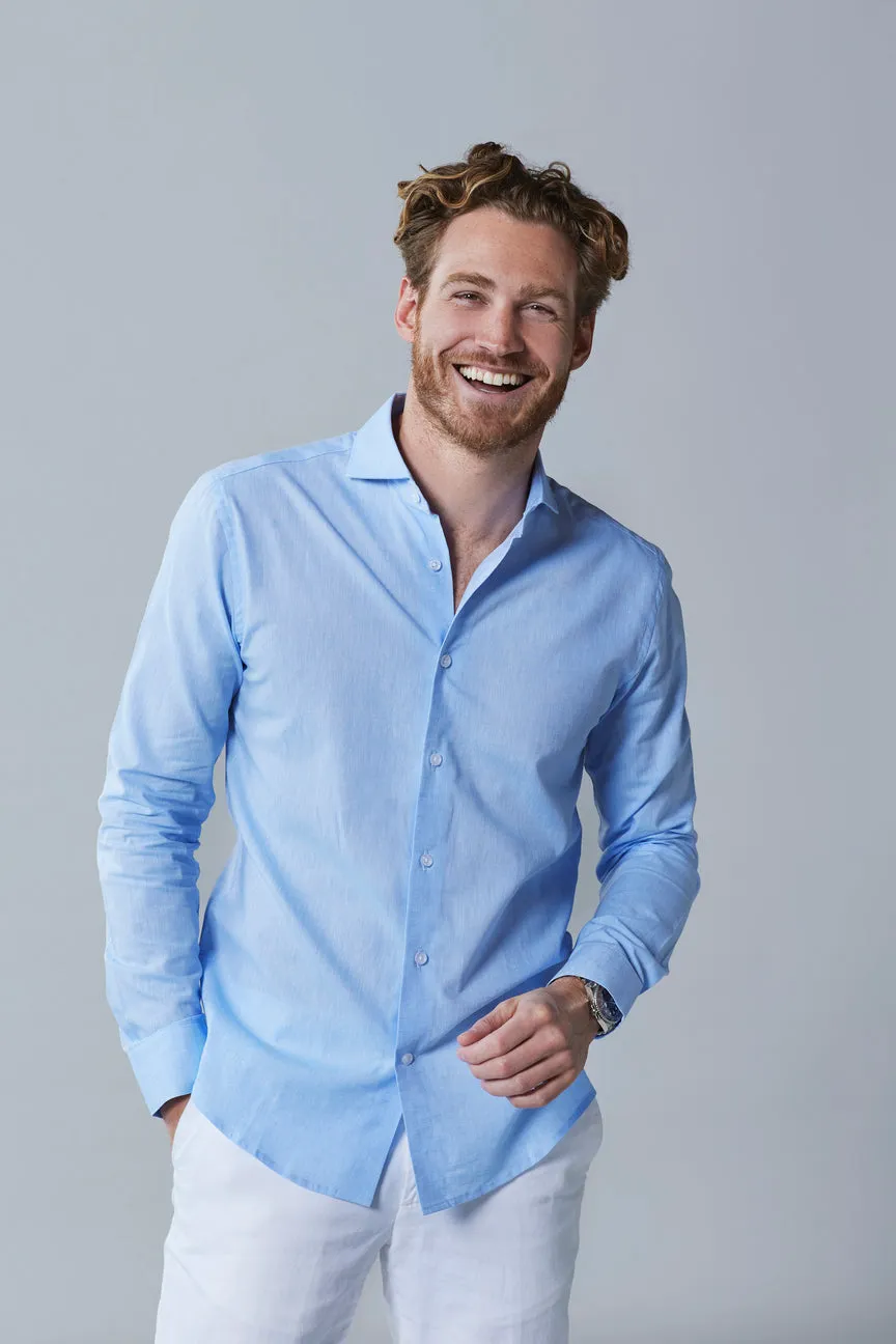 Sundre Blue Linen Shirt