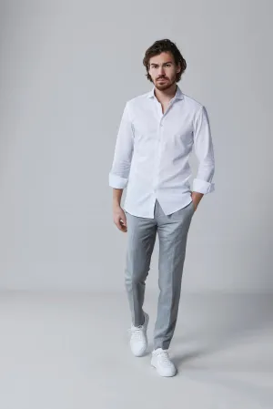 Sundre White Linen Shirt
