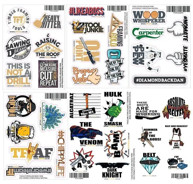 TF Tools | Eco Friendly Sticker sheets