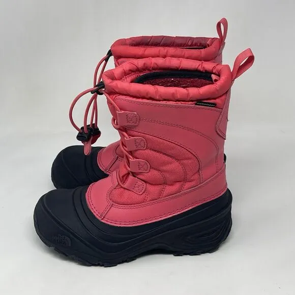 The North Face Alpenglow IV Boots Little Kids Girls Size 2 Pink Waterproof Felt
