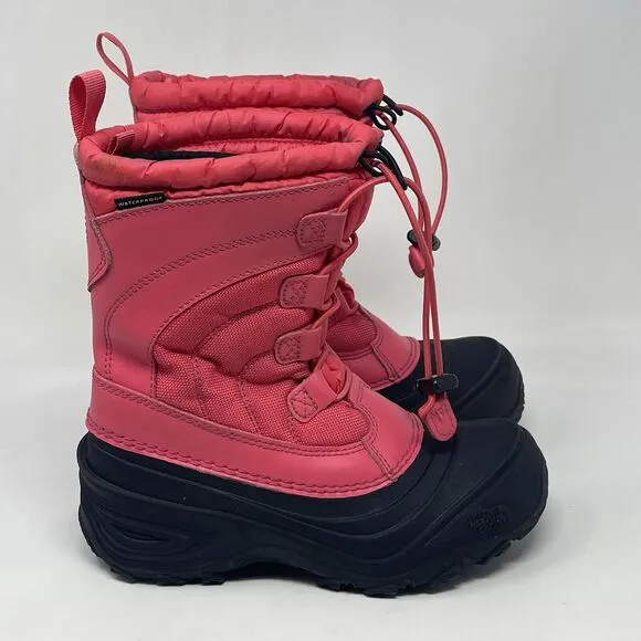 The North Face Alpenglow IV Boots Little Kids Girls Size 2 Pink Waterproof Felt