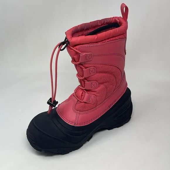 The North Face Alpenglow IV Boots Little Kids Girls Size 2 Pink Waterproof Felt