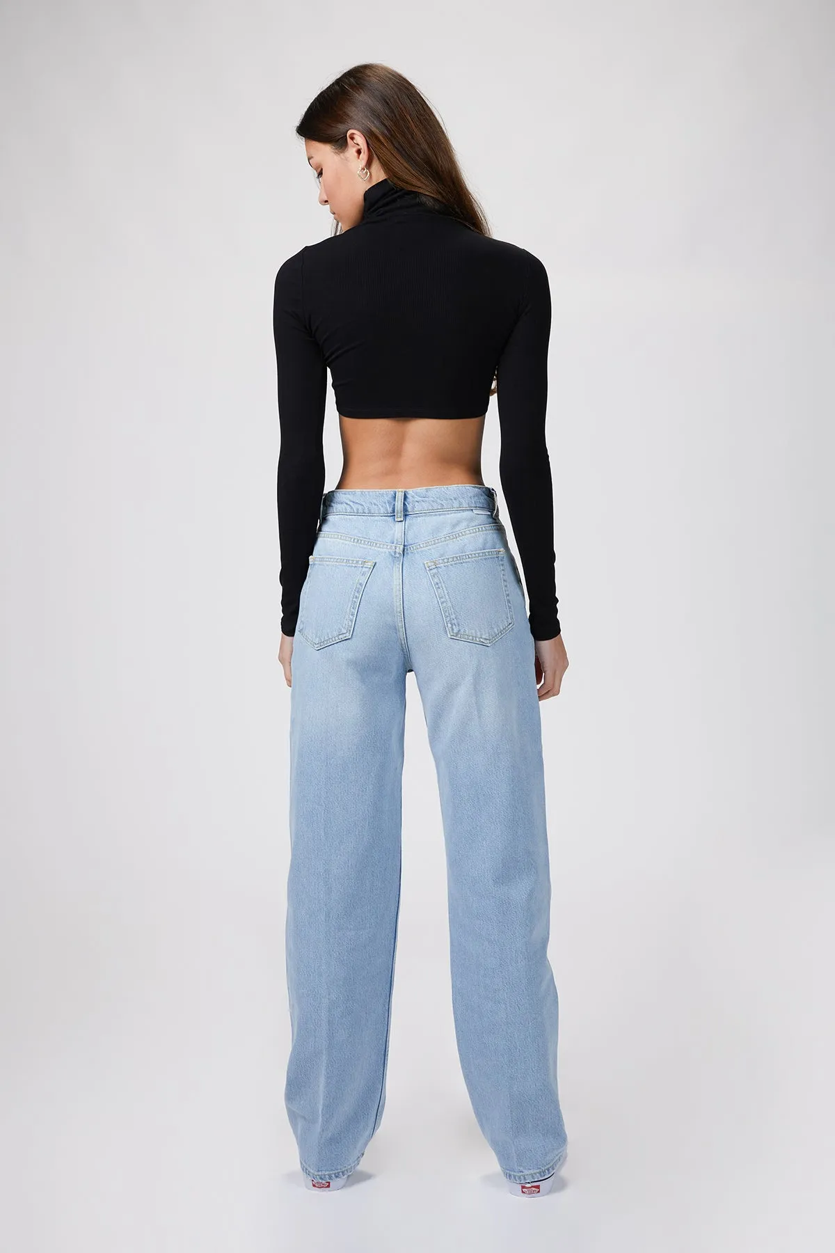 THE ZIGGY BAGGY HIGH-RISE STRAIGHT-LEG JEANS