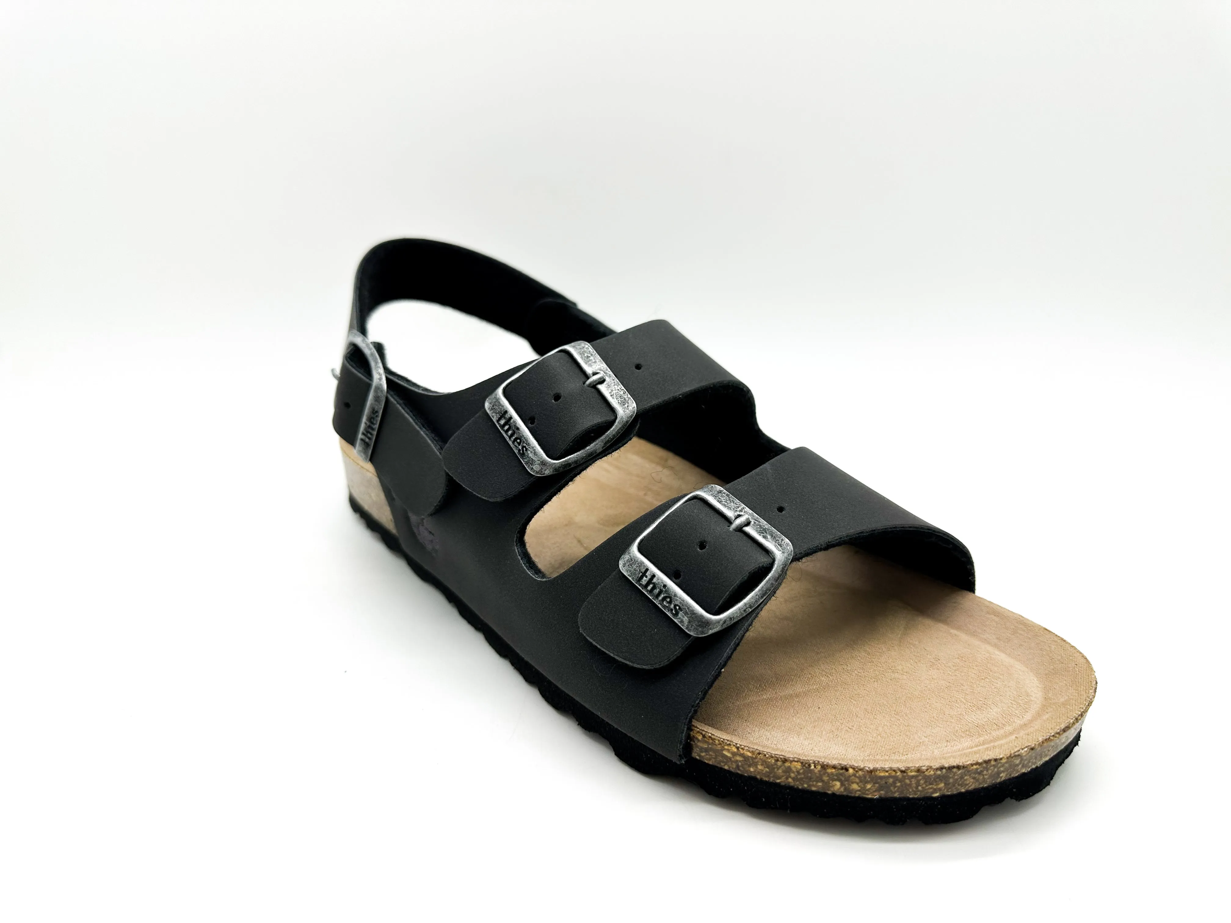thies 1856 ® Eco Bio Backstrap Sandal vegan obsidian grey (W/M/X)