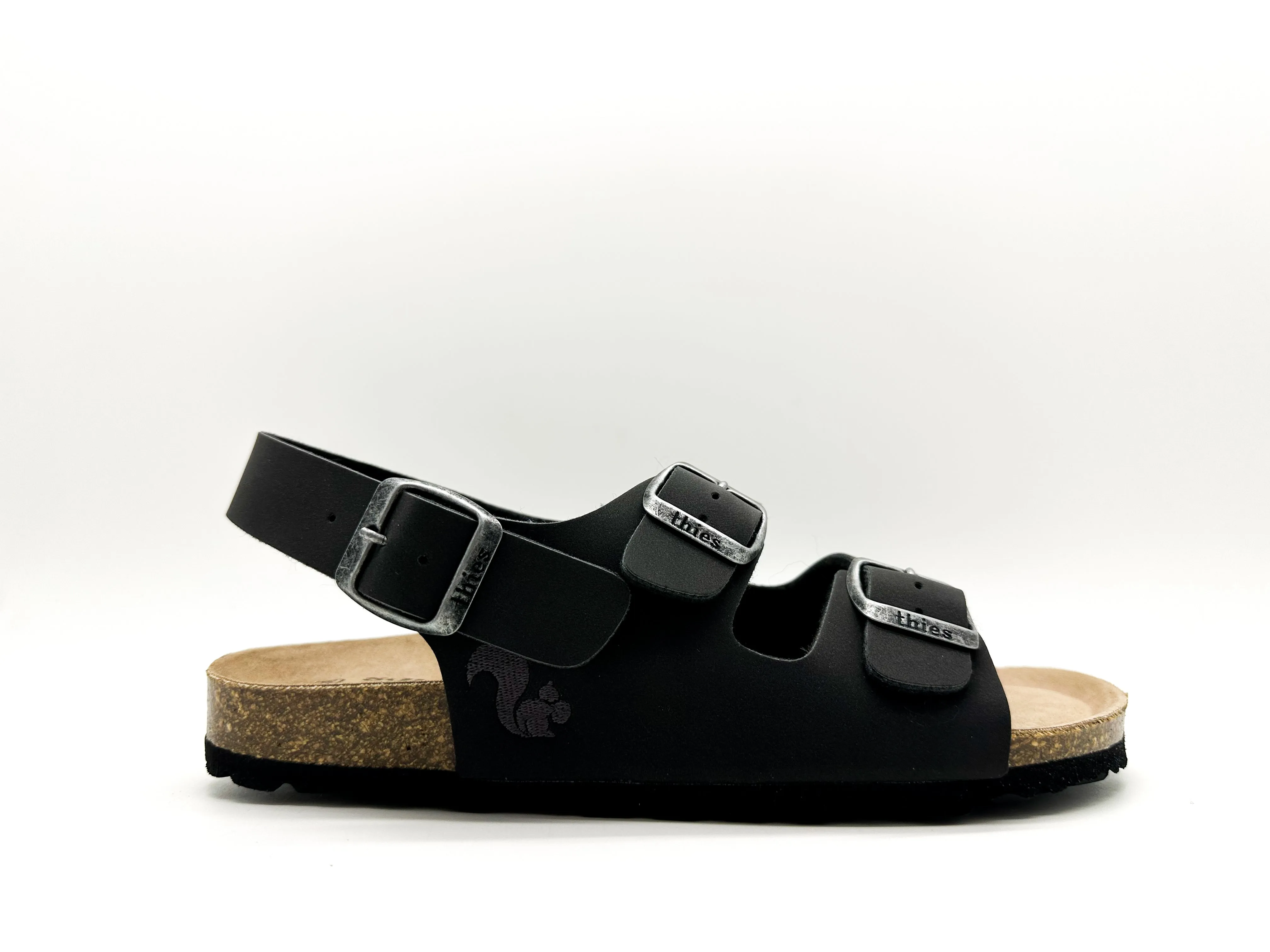 thies 1856 ® Eco Bio Backstrap Sandal vegan obsidian grey (W/M/X)