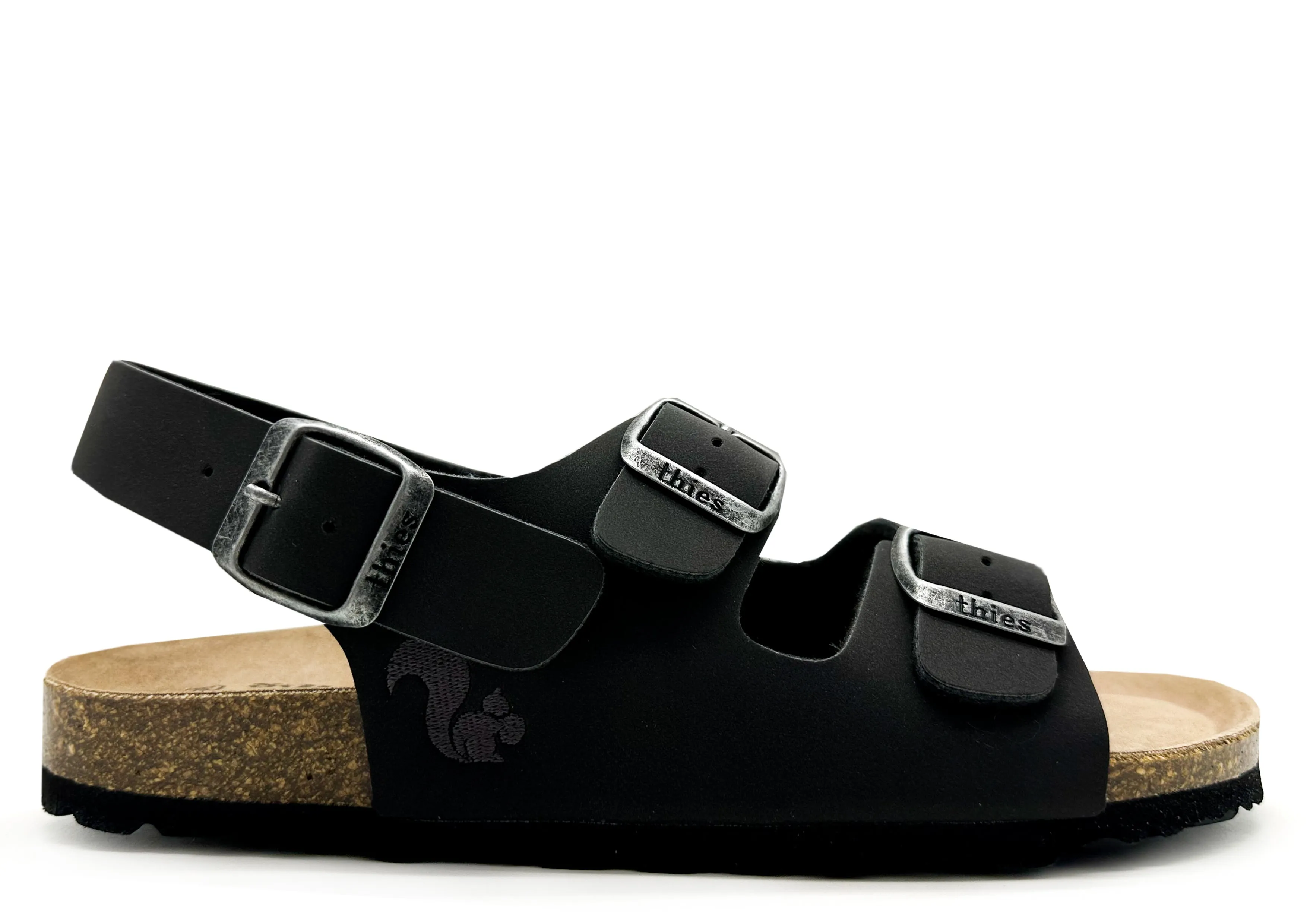 thies 1856 ® Eco Bio Backstrap Sandal vegan obsidian grey (W/M/X)