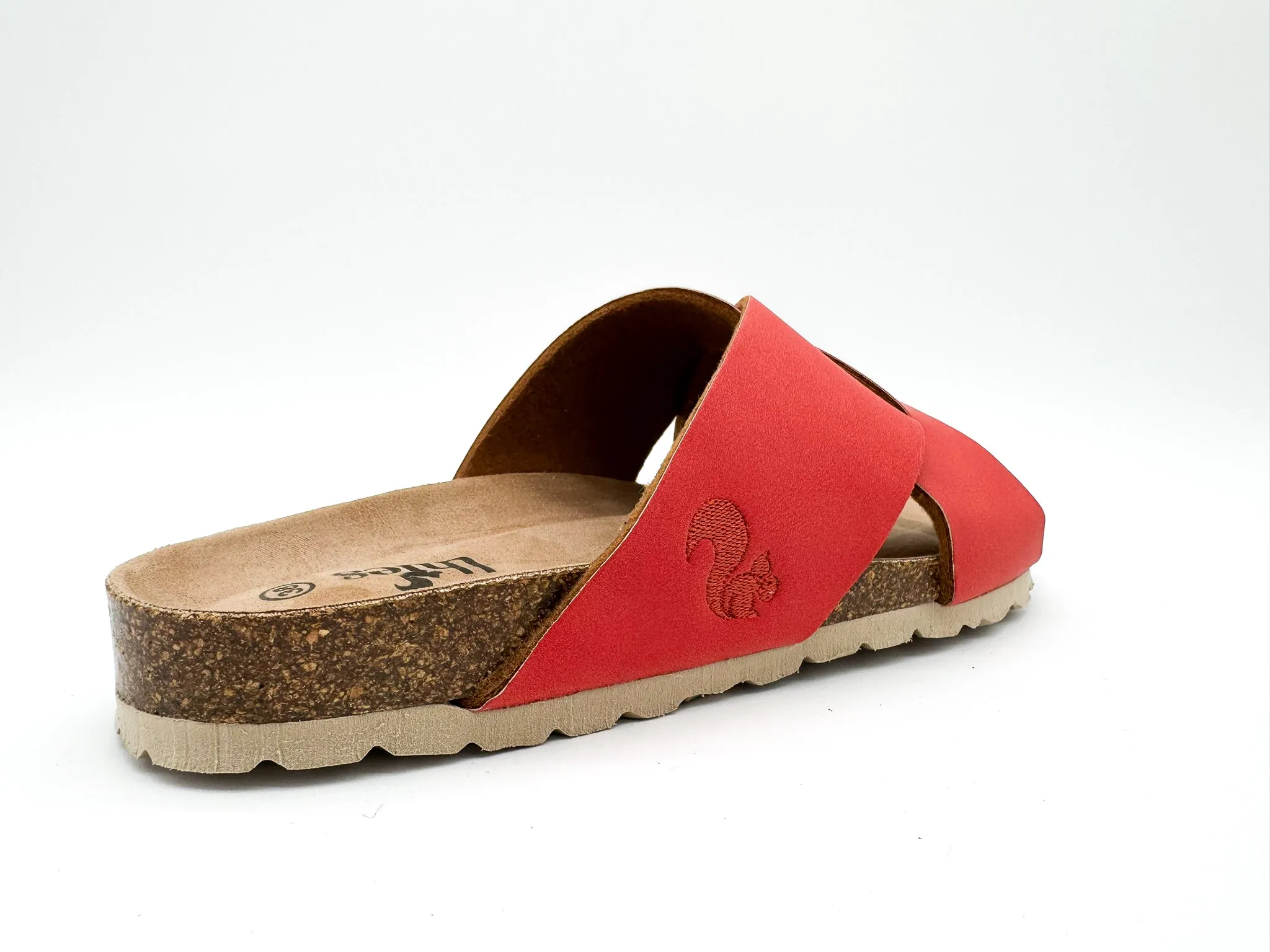 thies 1856 ® Eco Bio Cross Sandal vegan coral (W/X)