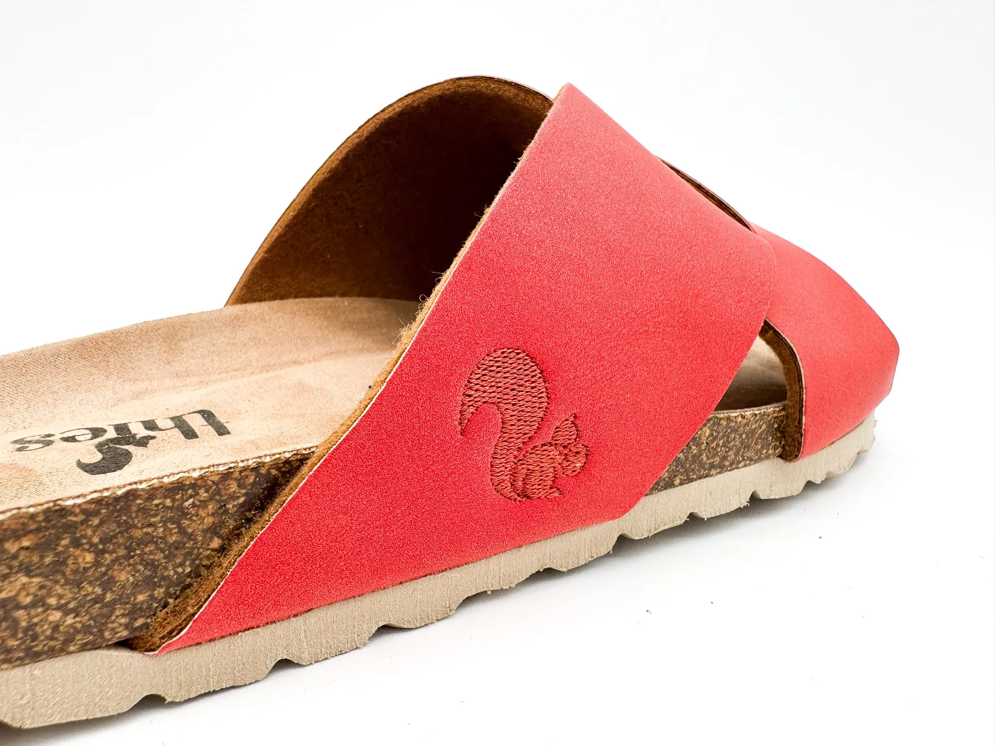 thies 1856 ® Eco Bio Cross Sandal vegan coral (W/X)