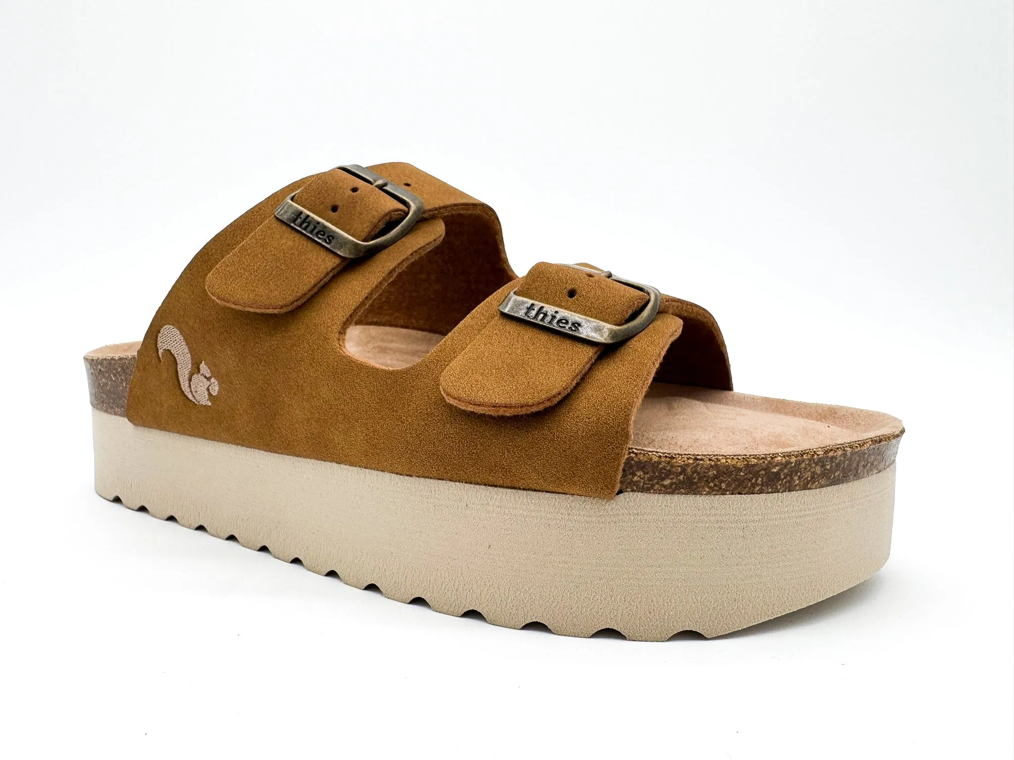 thies 1856 ® Eco Bio Plateau Sandal vegan cognac (W/X)