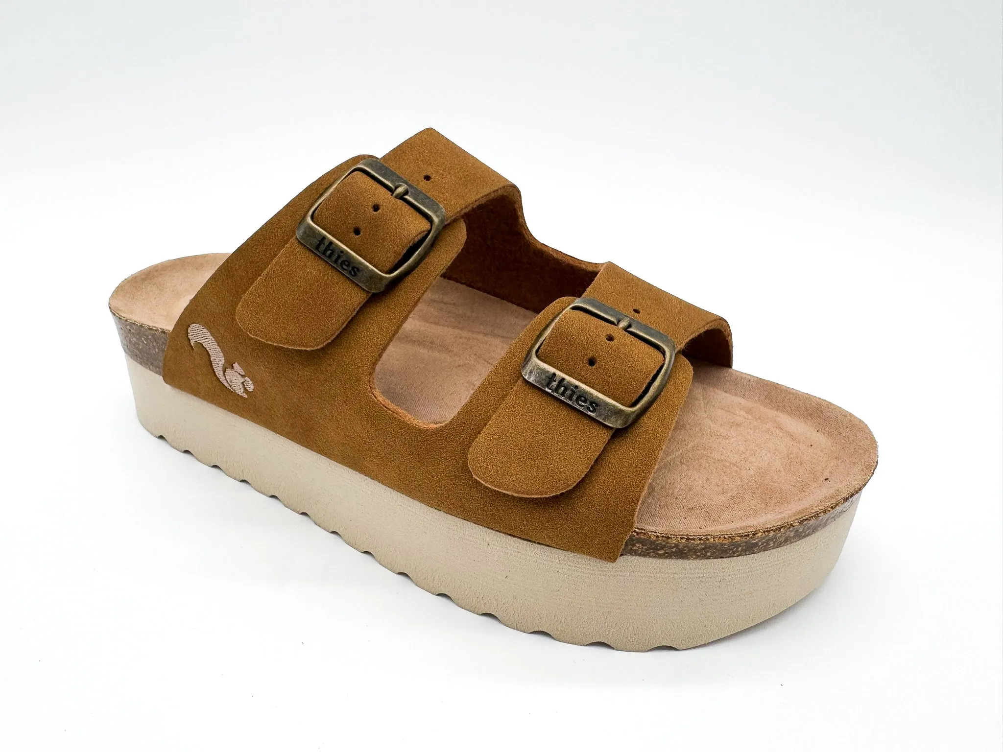 thies 1856 ® Eco Bio Plateau Sandal vegan cognac (W/X)
