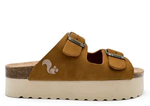 thies 1856 ® Eco Bio Plateau Sandal vegan cognac (W/X)