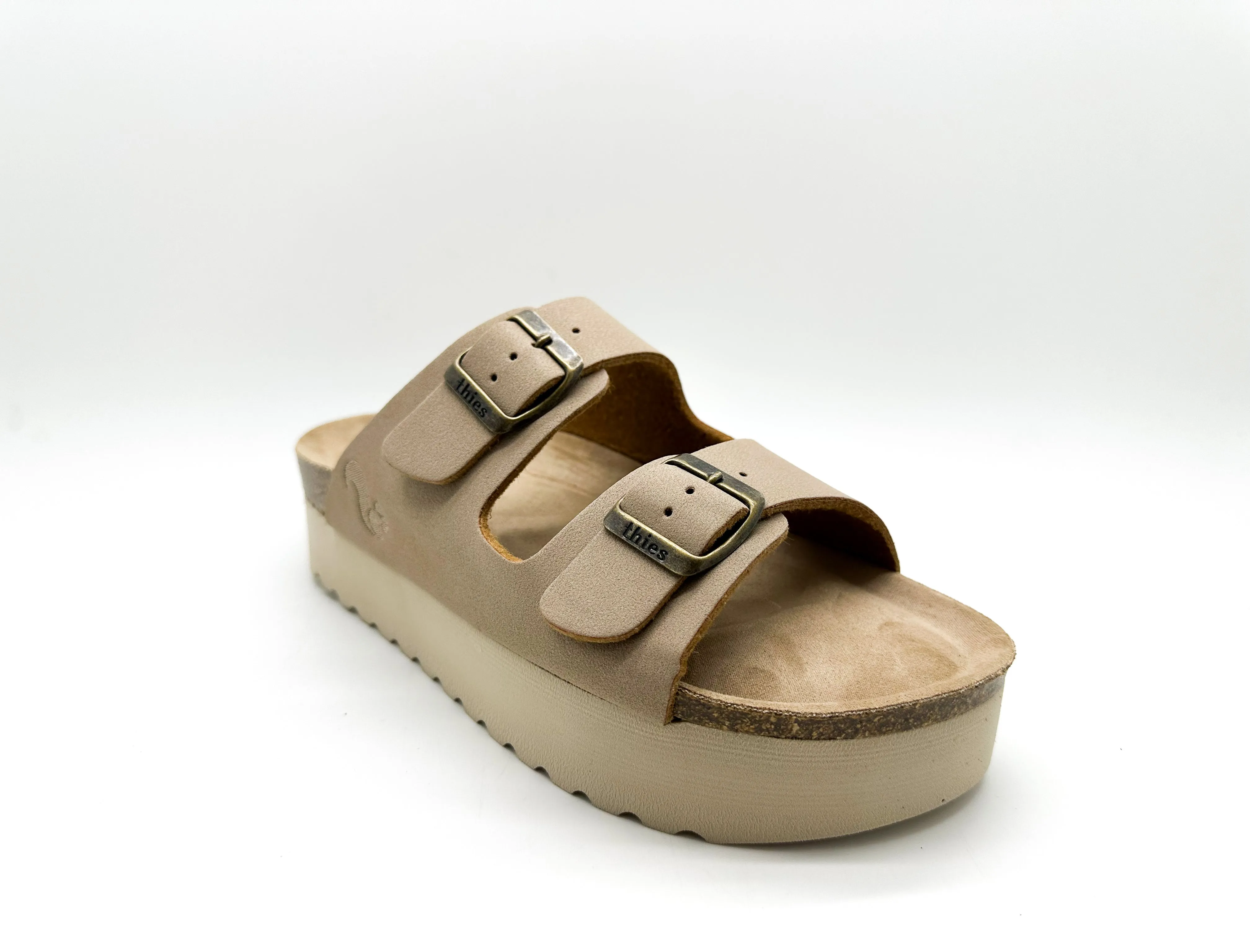 thies 1856 ® Eco Bio Plateau Sandal vegan creme (W/X)