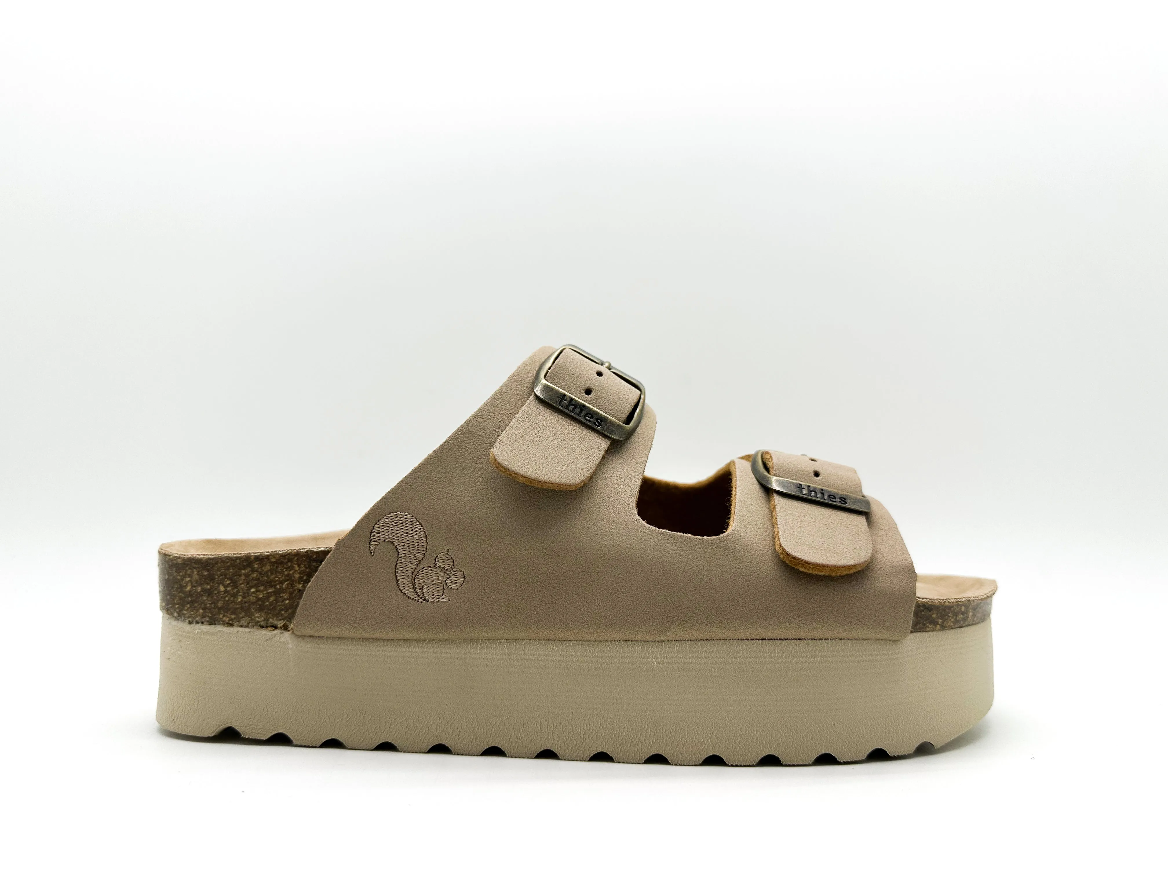 thies 1856 ® Eco Bio Plateau Sandal vegan creme (W/X)