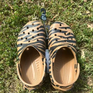 Tiger Pattern Kids CROCS